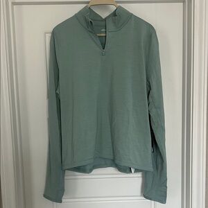 Allbirds Sage Green Half-Zip Pullover